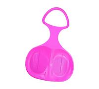 Snow Sled Grass Sliding Sled Durable Winter Toy Skiing Board Toboggan Sledge Dark Pink 56x38x28 cm