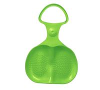 Snow Sled Large Plastic Butt Slider Sledge for Kids, Skiing Board with Handle Portable Winter Skiing Boards for Snow Grass Sand Saucer Sled Luge for Boys Girls (2, Green)