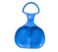 Snow Sled Large Plastic Butt Slider Sledge for Kids, Skiing Board with Handle Portable Winter Skiing Boards for Snow Grass Sand Saucer Sled Luge for Boys Girls (2, Blue)