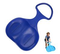 Snow Sled Snow Luge with Handle, Grass Sand Sliding Sled Sleigh Winter Toy Skiing Board Downhill Sledge, Kids Ski Board Plastic Snowboard, for Kids Adults (Blue)