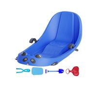 Snow Sledge - Backrest Built-in Sports Equipment | Children's Sledge with Built-in Brake, for Children and Boys During Winter Snow on Snowy Hills in the Park Courtyard and Gio Area