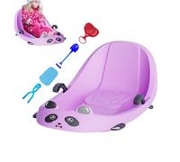 Snow Sledge | Built-in Backrest Sports Equipment | Children's Outdoor Sledge with Brake | For Snowy Hills Park Yard Playground Boys Girls Preschool Children