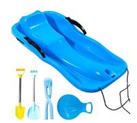 Snow Sledge with Handle | High Speed Sledding Equipment | Disc Child Skiboard - for Park Beach Mountains Grass Sand Women Boys Girls Youth Teens