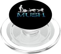 Snow Sleding Mush Mushing Alaska Winter Sport Sled Dog PopSockets PopGrip for MagSafe