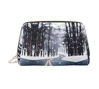 Snow Street Printed Hand-held Zipper Cosmetic Bag Large Travel Toiletry Bag Suitable for Home and Travel