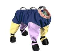 Snow Suit for Dogs - PU Adjustable Warm Complete with Attached Boots | Winter Clothes Puppies - For Outdoor Hiking Home Travel