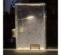 Snow Tales lamp, SnowTales Snow Scenery Night Light, SnowTales Snow Scenery Night Light, Snowy Night Street Lamp Christmas Snow Scene Light DIY Materials, Christmas Decorations Desktop Decor Gifts