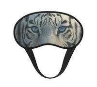 Snow Tiger Composite Cloth Black Edge Eye Mask Men and Women with Elastic Band