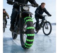 Snow Tire Zip Ties - Nylon 20 Pack Heavy Duty, Reusable Anti Skid Design | Traction Strap Alternative To Chains For Winter Highway Mountain Pass Off Road Recovery