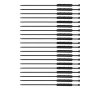 Snow Tire Zip Ties - Nylon 20 Pack Heavy Duty, Reusable Anti Skid Design | Traction Strap Alternative To Chains For Winter Highway Mountain Pass Off Road Recovery