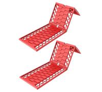 Snow Traction for Tires, 2 Pack Tire Traction Mats, Foldable Emergency Tire Traction Pad, Track Portable Emergency Devices, Traction Mats For Snow To Unstuck Your Car From Snow (Red)