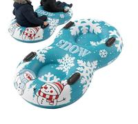 Snow Tube - 2-Person Inflatable Heavy-Duty Sled, Cold-Resistant Double Snow Tube with Backrest and Handles | Heavy-Duty PVC Sled for Kids, Teens, Adults, Family Winter Vacation, Holiday, Outdoor Fun