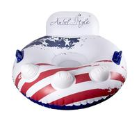 Snow Tube for Winter - Sledding Tube, Blow Up Snow Tube | Reinforced Inflatable Snow Saucer with Safety Grip, 47 Inch PVC Snow Slide Float for Hills, Big Inflatable Sledge for Kids Adults Outdoor Fun
