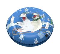 Snow Tube - Reinforced Grip Winter Sledge, Bear Shaped Thick Inflatable Snow Ride | Durable Cold Proof Sliding Ring | Children Teen Family Outdoor Play For Garden Hill Park Camping