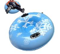 Snow Tube Sled - Thickened Inflatable Sledding Ring 90cm Durable Winter Snow Tube, Heavy Duty Ride On Float | Outdoor Drivewa