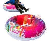 Snow Tube - Sledge for Outdoor Winter Activities | PVC Construction with Anti Tipping Design, Inflatable Lightweight Sled for Kids Adults Family Snowfield Hills Cold Weather Sports and Holiday