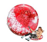 Snow Tube Sleigh - Portable Inflatable Snow Sledge - Foldable Large Size for Outdoor Activities - Cold Weather Fun for The Whole Family