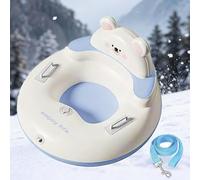 Snow Tube Thickened Heavy Duty Inflatable Sledge with Handles 34 inch Snows Thicker Sports Sledding for Winter Outdoor Style C