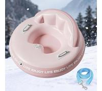 Snow Tube Thickened Heavy Duty Inflatable Sledge with Handles 34 inch Snows Thicker Sports Sledding for Winter Outdoor Style A