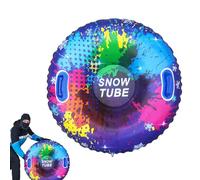 Snow Tubes For Adults | 33.5 Inch Cold Resistant Sled Toy - With Handles Inflatable Snow Tubes Handle With An Ergonomic High Strength Sledge | For Winter Actividade