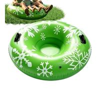 Snow Tubes for Adults 90 x 90 cm Thick PVC Sledge Donut | Inflatable Sledge Buoy for Winter Games, Skiing, Frozen Lake and River, Outdoor, Christmas, Boys, Girls, Men,