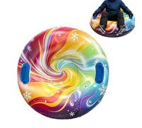 Snow Tubing Inflatable Towable Sled with Handles | Snow Tube Sled for Winter Ski Lake River Pool Beach Outdoor Park