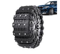 Snow Tyre Chains | 10X Winter Anti-Skid Tyre Snow Chain Reusable | Weatherproof Passenger Car Chains Tire Traction Wheel Chain for Trucks, Minivan