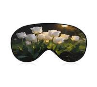 Snow Under The Lamp Sleep Mask Block Light Eye Sleep Shade Cover Comfortable Lightweight Sleeping Blindfold Soft Breathable Night Eye Cover Adjustable Band Eye Mask for Men Women