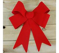 Snow White 28 X 38 X 8.5cm Christmas Red Velvet Bow On Tie