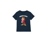 Snow White And The Seven Dwarfs, Current Mood, Grumpy Kids T-Shirt Navy | Size: 5-6 Years Snow White Navy 5-6 Years