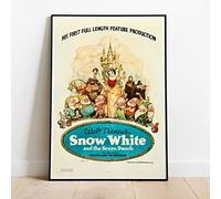 Snow White And The Seven Dwarfs Disney Classic Movie Promo Poster V2 - Huge 36"x24" Similar to A1 Vintage Retro Reproduction SEP517