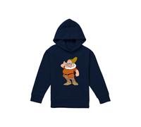 Snow White And The Seven Dwarfs, Doc, The Leader Youth Kids Pull-Over Hoodie, Navy | Size: 5-6 Years Snow White Navy 5-6 Years