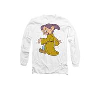 Snow White And The Seven Dwarfs, Dopey Poses Long Sleeve T-Shirt, White Disney White S