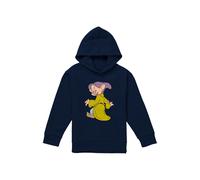 Snow White And The Seven Dwarfs, Dopey Poses Youth Kids Pull-Over Hoodie, Navy Disney Navy 9-11 Years