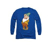 Snow White And The Seven Dwarfs, Flirty Bashful Long Sleeve T-Shirt, Royal | Size: Medium Snow White Royal M