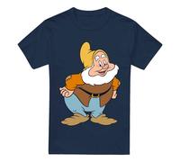 Snow White And The Seven Dwarfs, Happy T-Shirt Navy | Size: Medium Snow White Navy M