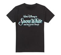 Snow White And The Seven Dwarfs Logo T-Shirt Black | Size: Large Snow White Black L