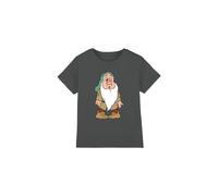 Snow White And The Seven Dwarfs, Sleepy Struggles Kids T-Shirt Charcoal | Size: 7-8 Years Snow White Charcoal 7-8 Years