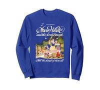 Snow White And The Seven Dwarfs Sweatshirt, Adult Unisex, Royal Blue, Large