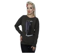 Snow White And The Seven Dwarfs Women's Classic Evil Queen Heather Sweatshirt in Mid Grey | Size: Small Snow White And The Seven Dwarfs Mid Grey S