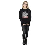 Snow White And The Seven Dwarfs Women's Grumpy Poster Sweatshirt in Black | Size: Medium Snow White And The Seven Dwarfs Black M