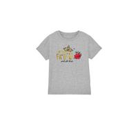 Snow White Girl's Fa La La & All That Christmas Sparkle T-Shirt Light Grey | Size: 7-8 Years Snow White Light Grey 7-8 Years