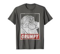 Snow White Grumpy Dwarf Poster T-Shirt, Men, Asphalt Grey, Medium