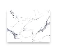 Snow White Marble Glass Chopping Board Kitchen Worktop Saver Protector Cutting Board 40x30cm