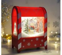 Snow White Musical Snowman Christmas Snow Blower Light Up Battery Operated 19Cm