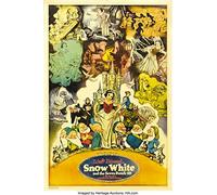 Snow White Vintage Movie Poster 1937 (A4)