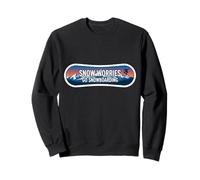 Snow Worries Go Snowboarding Funny Snowboard Snowboarder Pun Sweatshirt