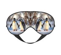 Snow Young Penguins Sleep Mask for Women Men Comfortable Eye Mask for Traveling Nap Sleeping