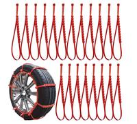 Snow Zip Ties For Tires 20 Pieces Anti Skid Reusable Strap Provides Temporary Traction On Mud Installs In Minutes Without Tools For Car Truck Winter Mud Ice Traction Road Trip Commuting