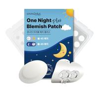 snow2plus One Night Blemish Patch - Ultra-Thin Hydrocolloid Blemish Stickers with Magnesium, Nighttime Spot Care for Acne-Prone Skin (90 Count)